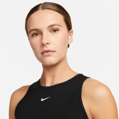 Nike Dri-Fit Performance Cropped Canottiera Donna - Nero, Grigio -Vendite Racchette da tennis 56703000 17