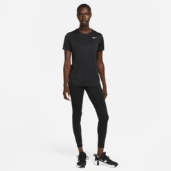 Nike Dri-Fit Regular Maglietta Donna - Nero -Vendite Racchette da tennis 56708000 15