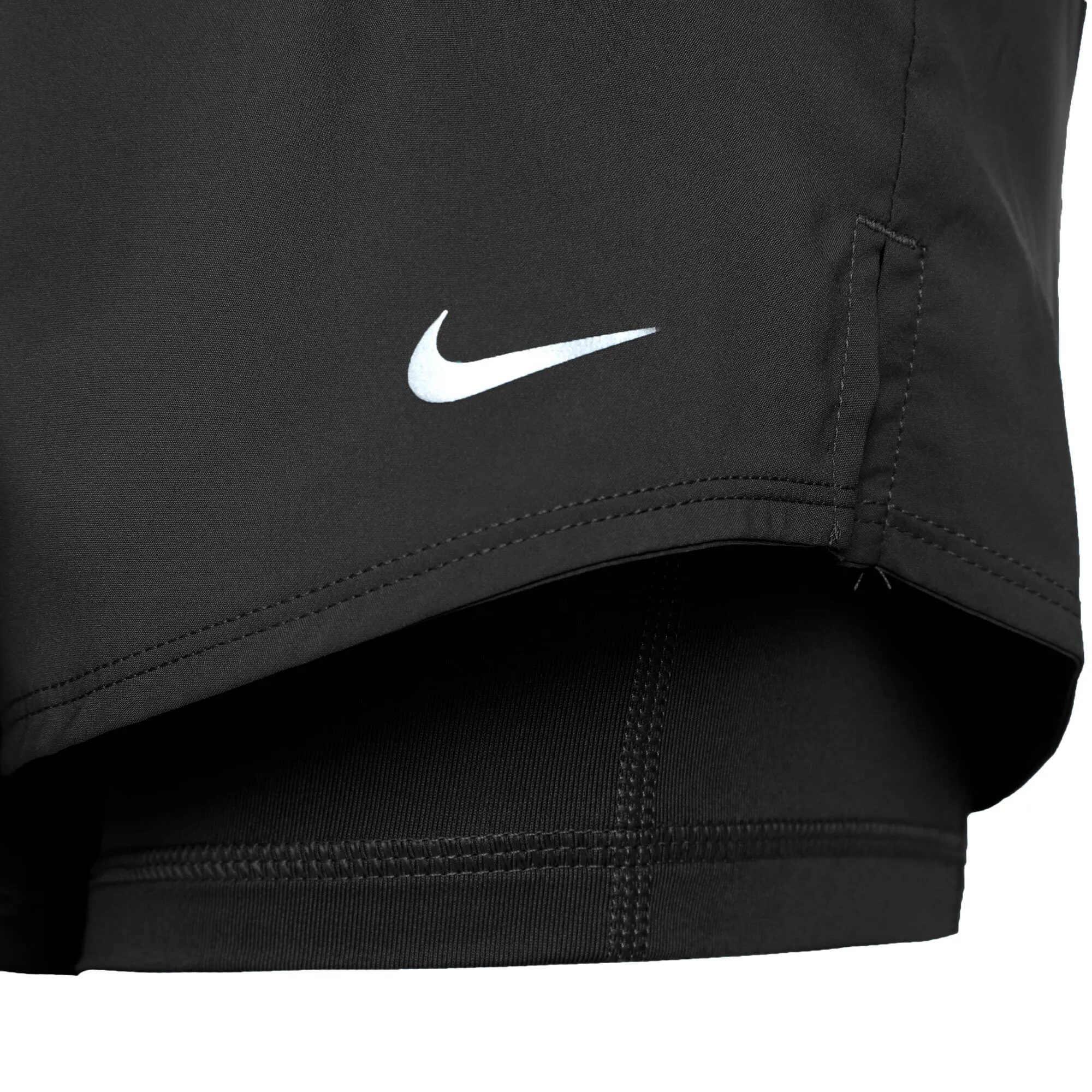 Nike Dri-Fit One MR 3in 2in1 Pantaloncino Attillato Donna - Nero 3 Nike Dri-Fit One MR 3in 2in1 Pantaloncino Attillato Donna - Nero - immagine 3