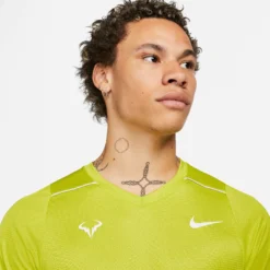 Nike Dri-Fit Challenger RAFA Court Maglietta Uomini - Lime -Vendite Racchette da tennis 56766000 16