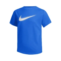 Nike Dri-Fit Graphic Maglietta Ragazzi - Blu, Bianco