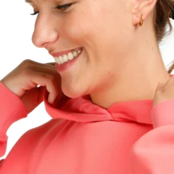 Nike Dri-Fit Court Heritage Fleece Felpa Con Cappuccio Donna - Corallo -Vendite Racchette da tennis 57032000 0 6