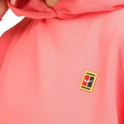 Nike Dri-Fit Court Heritage Fleece Felpa Con Cappuccio Donna - Corallo -Vendite Racchette da tennis 57032000 0 7