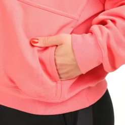 Nike Dri-Fit Court Heritage Fleece Felpa Con Cappuccio Donna - Corallo -Vendite Racchette da tennis 57032000 0 8