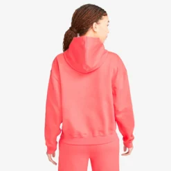 Nike Dri-Fit Court Heritage Fleece Felpa Con Cappuccio Donna - Corallo -Vendite Racchette da tennis 57032000 14