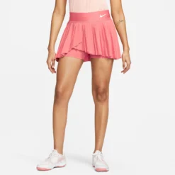 Nike Dri-Fit Advantage Court Pleated Gonna Donna - Corallo -Vendite Racchette da tennis 57039000 16