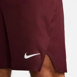 Nike Dri-Fit Court 9in Pantaloncini Uomini - Rosso Scuro -Vendite Racchette da tennis 57112000 17