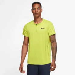 Nike Dri-Fit Advantage Court Polo Uomini - Lime -Vendite Racchette da tennis 57125000 13