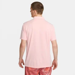 Nike Dri-Fit Court Solid Polo Uomini - Rosa -Vendite Racchette da tennis 57134000 14