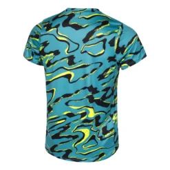 Nike Dri-Fit Advantage Court Print Maglietta Uomini - Turchese 4 Nike Dri-Fit Advantage Court Print Maglietta Uomini - Turchese -Vendite Racchette da tennis 57138000 0 2