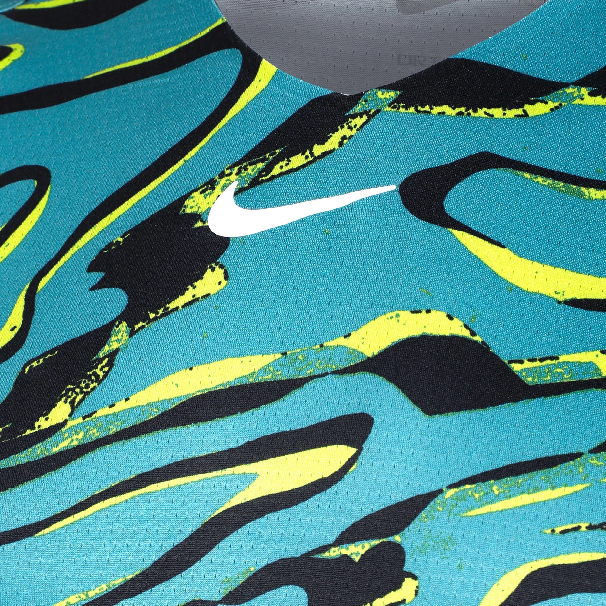 Nike Dri-Fit Advantage Court Print Maglietta Uomini - Turchese 3 Nike Dri-Fit Advantage Court Print Maglietta Uomini - Turchese - immagine 3