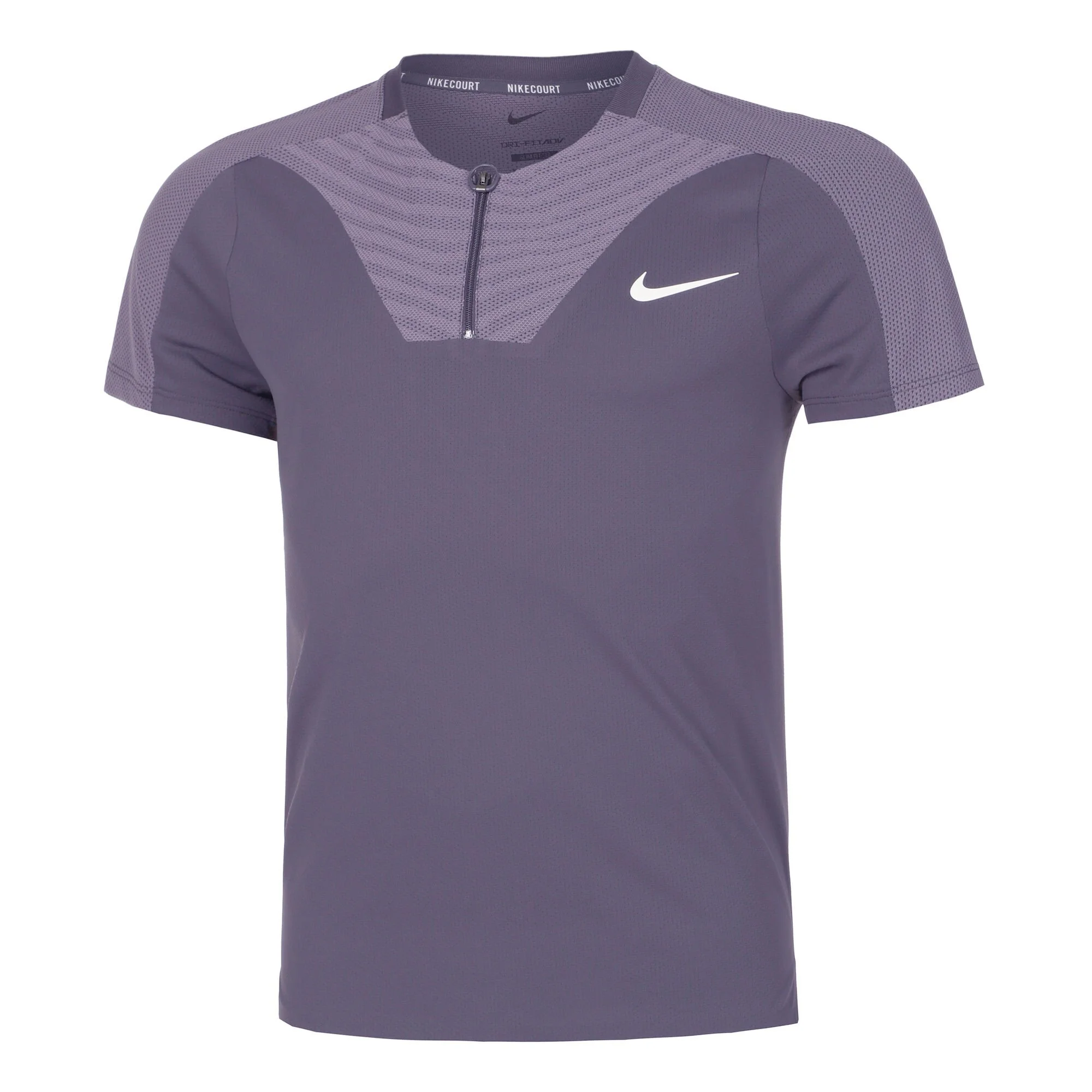 Nike Dri-Fit Advantage Court Slim UL RG Polo Uomini - Grigio, Lilla 1 Nike Dri-Fit Advantage Court Slim UL RG Polo Uomini - Grigio, Lilla
