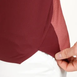 Nike Dri-Fit Advantage Court Slim UL RG Polo Uomini - Rosso Scuro, Rosa Antico -Vendite Racchette da tennis 57142000 0 9