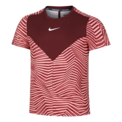 Nike Dri-Fit Court Slam RG Maglietta Uomini - Rosso Scuro, Rosa Antico