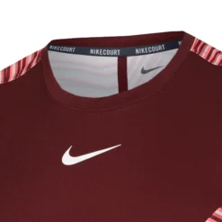 Nike Dri-Fit Court Slam RG Maglietta Uomini - Rosso Scuro, Rosa Antico -Vendite Racchette da tennis 57145000 10