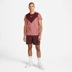 Nike Dri-Fit Court Slam RG Maglietta Uomini - Rosso Scuro, Rosa Antico -Vendite Racchette da tennis 57145000 15