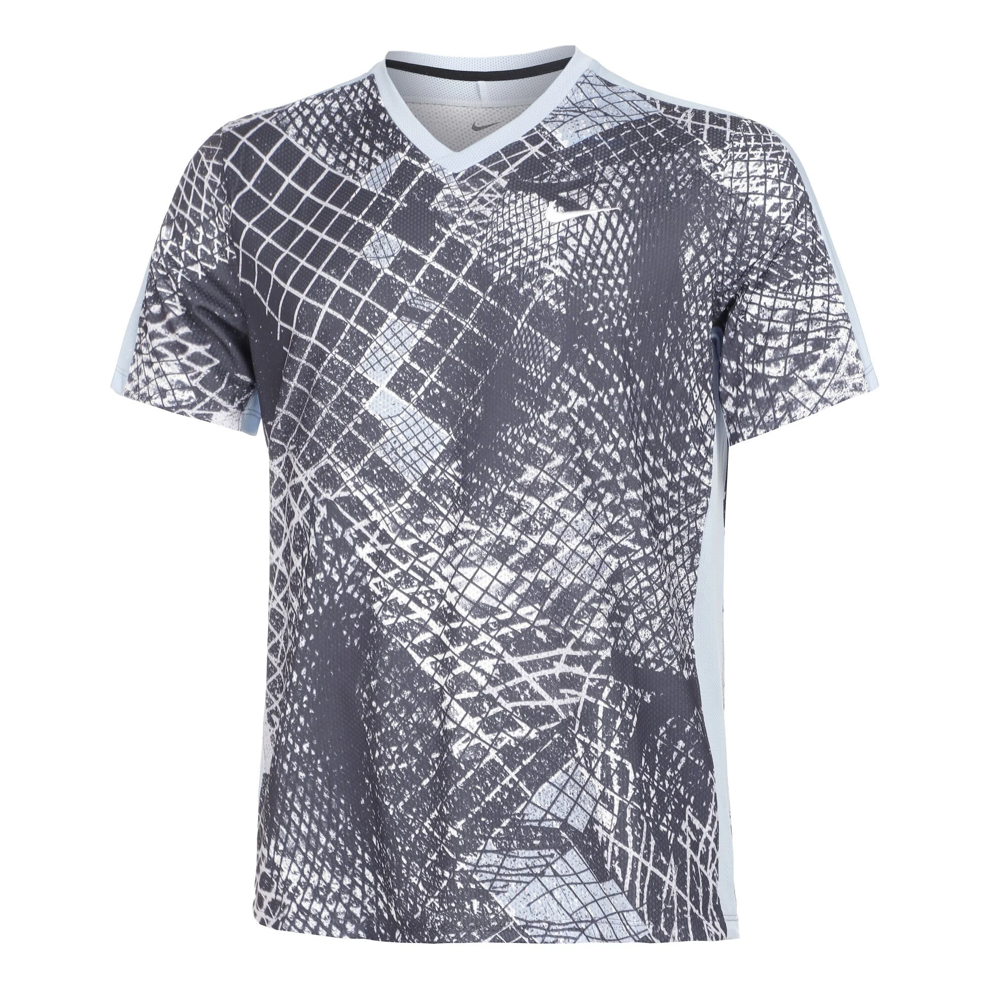 Nike Dri-Fit Court Novelty Maglietta Uomini - Lilla, Grigio Scuro 1 Nike Dri-Fit Court Novelty Maglietta Uomini - Lilla, Grigio Scuro