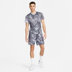 Nike Dri-Fit Court Novelty Maglietta Uomini - Lilla, Grigio Scuro 14 Nike Dri-Fit Court Novelty Maglietta Uomini - Lilla, Grigio Scuro -Vendite Racchette da tennis 57160000 15