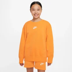 Nike Big Kids Felpa Ragazze - Arancione -Vendite Racchette da tennis 57195000 13