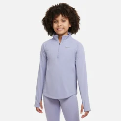 Nike Dri-Fit Big Kids Manica Lunga Ragazze - Lilla -Vendite Racchette da tennis 57312000 13