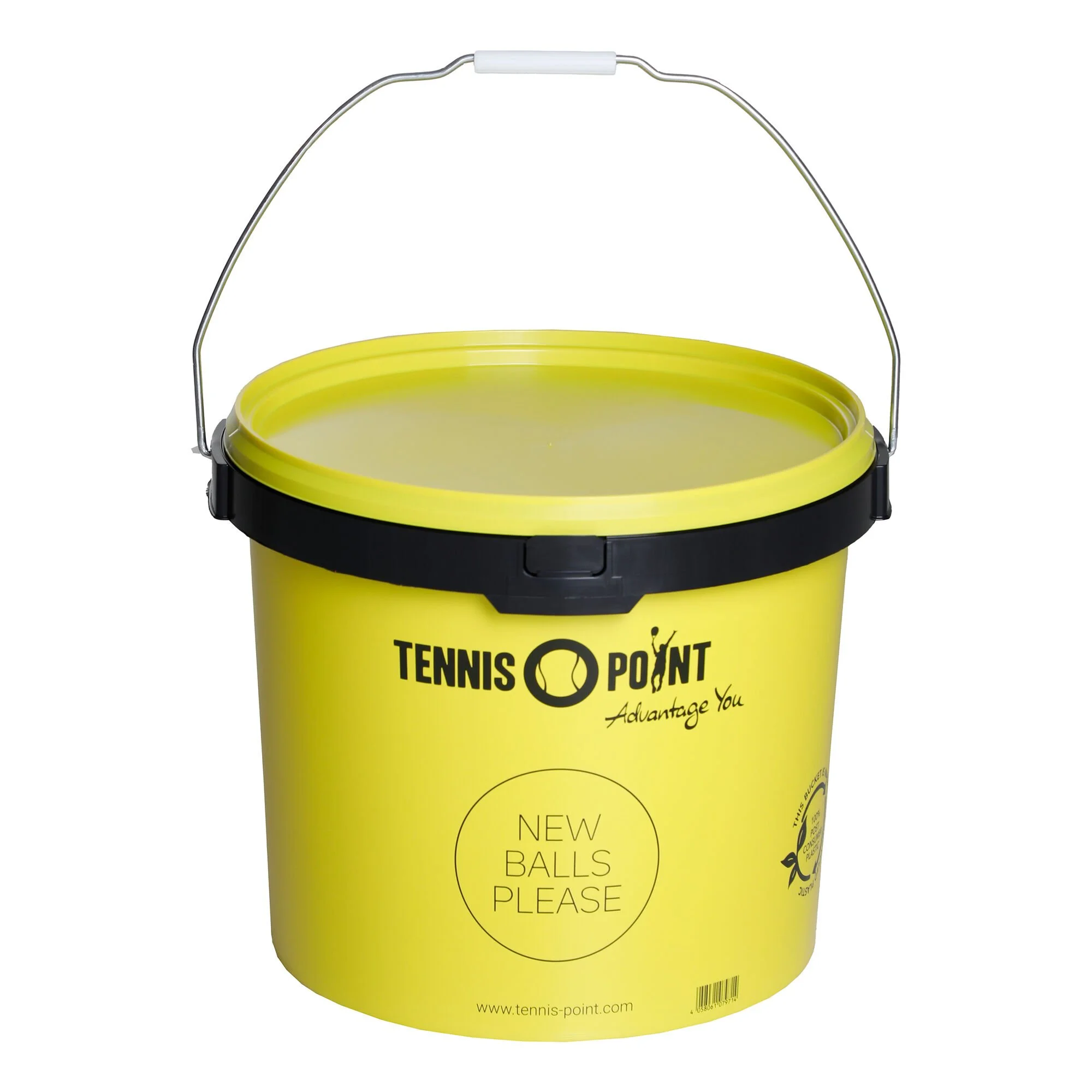 Tennis-Point Secchiello Per Palline Con Copertura, Rotondo - Giallo 1 Tennis-Point Secchiello Per Palline Con Copertura, Rotondo - Giallo